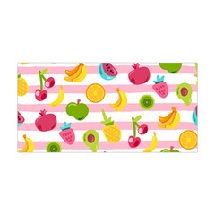 Tropical Fruits Berries Seamless Pattern Yoga Headband by Vaneshart