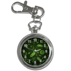 Bacteria Virus Seamless Pattern Inversion Key Chain Watches by Vaneshart