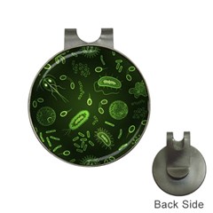 Bacteria Virus Seamless Pattern Inversion Hat Clips With Golf Markers by Vaneshart