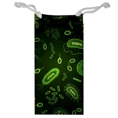 Bacteria Virus Seamless Pattern Inversion Jewelry Bag by Vaneshart