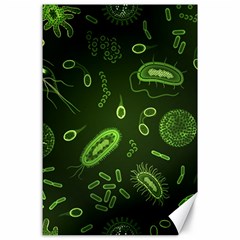 Bacteria Virus Seamless Pattern Inversion Canvas 24  X 36  by Vaneshart