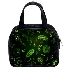 Bacteria Virus Seamless Pattern Inversion Classic Handbag (two Sides) by Vaneshart