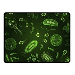 Bacteria Virus Seamless Pattern Inversion Fleece Blanket (small) by Vaneshart