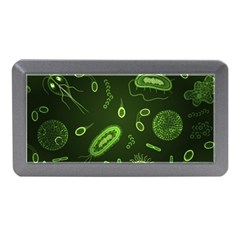 Bacteria Virus Seamless Pattern Inversion Memory Card Reader (mini) by Vaneshart