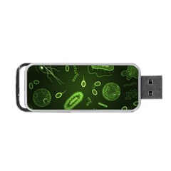 Bacteria Virus Seamless Pattern Inversion Portable Usb Flash (two Sides) by Vaneshart