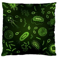 Bacteria Virus Seamless Pattern Inversion Large Flano Cushion Case (one Side) by Vaneshart