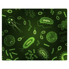 Bacteria Virus Seamless Pattern Inversion Double Sided Flano Blanket (medium)  by Vaneshart