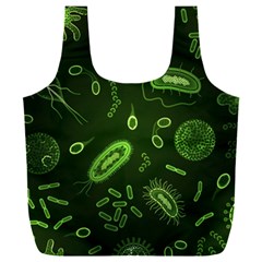 Bacteria Virus Seamless Pattern Inversion Full Print Recycle Bag (xxxl) by Vaneshart