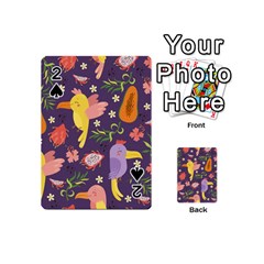 Exotic Seamless Pattern With Parrots Fruits Playing Cards 54 Designs (mini) by Vaneshart