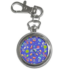 Virus Seamless Pattern Key Chain Watches by Vaneshart