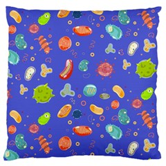 Virus Seamless Pattern Large Flano Cushion Case (one Side) by Vaneshart