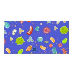 Virus Seamless Pattern Satin Wrap by Vaneshart