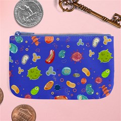 Virus Seamless Pattern Large Coin Purse by Vaneshart