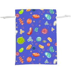 Virus Seamless Pattern  Lightweight Drawstring Pouch (xl)