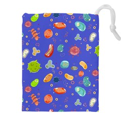 Virus Seamless Pattern Drawstring Pouch (4xl)