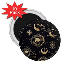 Asian Seamless Pattern With Clouds Moon Sun Stars Vector Collection Oriental Chinese Japanese Korean 2 25  Magnets (10 Pack)  by Vaneshart