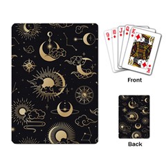 Asian Seamless Pattern With Clouds Moon Sun Stars Vector Collection Oriental Chinese Japanese Korean Playing Cards Single Design (rectangle) by Vaneshart