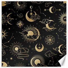 Asian Seamless Pattern With Clouds Moon Sun Stars Vector Collection Oriental Chinese Japanese Korean Canvas 12  X 12  by Vaneshart