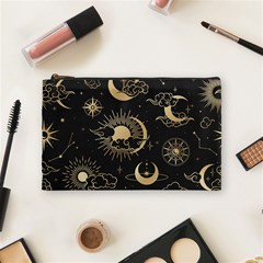 Asian Seamless Pattern With Clouds Moon Sun Stars Vector Collection Oriental Chinese Japanese Korean Cosmetic Bag (medium) by Vaneshart