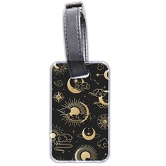 Asian Seamless Pattern With Clouds Moon Sun Stars Vector Collection Oriental Chinese Japanese Korean Luggage Tag (two Sides) by Vaneshart