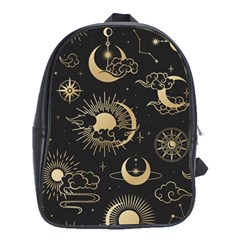 Asian Seamless Pattern With Clouds Moon Sun Stars Vector Collection Oriental Chinese Japanese Korean School Bag (xl) by Vaneshart