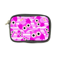 Pink Owl Pattern Background Coin Purse by Vaneshart