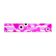 Pink Owl Pattern Background Flano Scarf (mini)