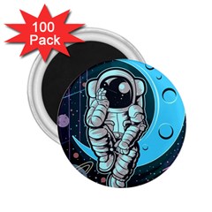 Astronaut Full Color 2 25  Magnets (100 Pack)  by Vaneshart