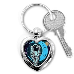 Astronaut Full Color Key Chain (heart) by Vaneshart