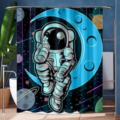 Astronaut Full Color Shower Curtain 60  X 72  (medium)  by Vaneshart