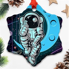 Astronaut Full Color Ornament (snowflake) by Vaneshart