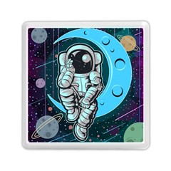 Astronaut Full Color Memory Card Reader (square) by Vaneshart