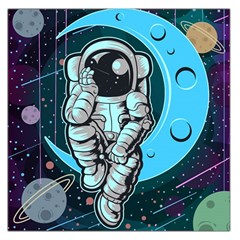 Astronaut Full Color Large Satin Scarf (square) by Vaneshart