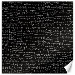 Math Equations Formulas Pattern Canvas 12  X 12  by Vaneshart