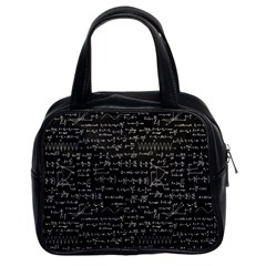 Math Equations Formulas Pattern Classic Handbag (two Sides) by Vaneshart