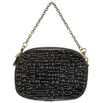 Math Equations Formulas Pattern Chain Purse (One Side) Front