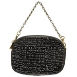 Math Equations Formulas Pattern Chain Purse (Two Sides) Back