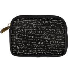 Math Equations Formulas Pattern Digital Camera Leather Case