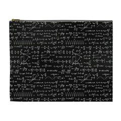 Math Equations Formulas Pattern Cosmetic Bag (xl) by Vaneshart