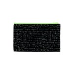 Math Equations Formulas Pattern Cosmetic Bag (XS) Back