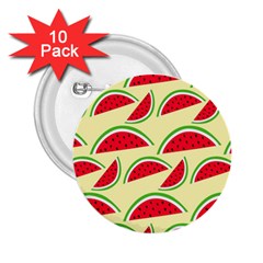 Watermelon Pattern 2 25  Buttons (10 Pack)  by Vaneshart