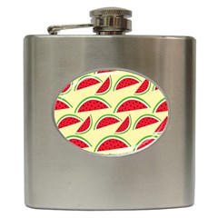 Watermelon Pattern Hip Flask (6 Oz) by Vaneshart