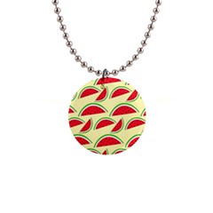 Watermelon Pattern 1  Button Necklace