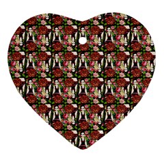 Swimmer 20s Black Ornament (heart) by snowwhitegirl