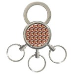 Swimmer 20s Pink 3-Ring Key Chain Front