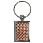 Swimmer 20s Pink Key Chain (Rectangle) Front