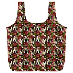 Swimmer 20s Brown Full Print Recycle Bag (xxxl)