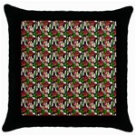 Swimmer 20s Green Throw Pillow Case (Black) Front