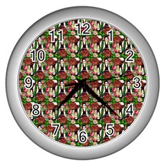 Swimmer 20s Green Wall Clock (silver) by snowwhitegirl