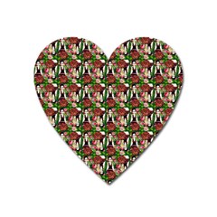 Swimmer 20s Green Heart Magnet by snowwhitegirl